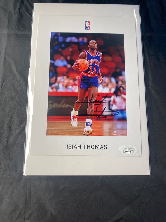 Isiah Thomas Signed Photo COA