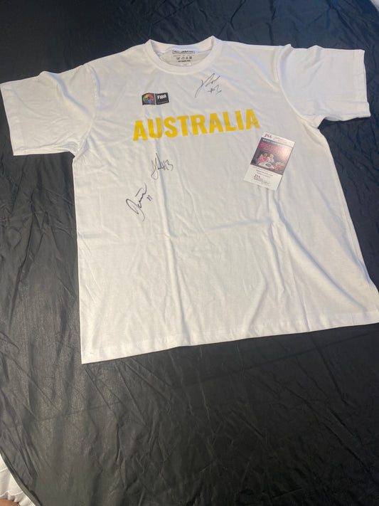 Signed Australia T-shirt COA