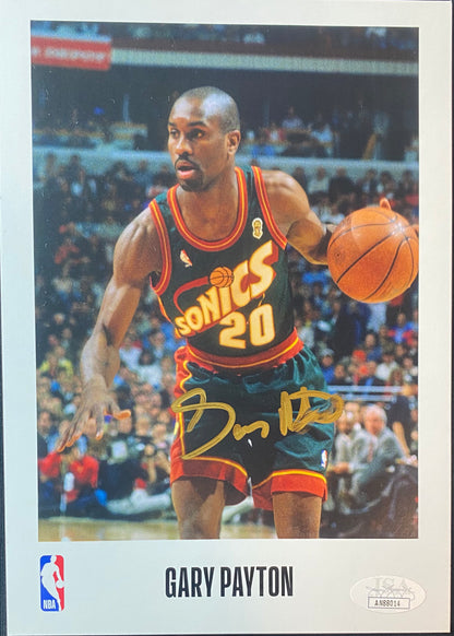 Gary Payton Signed Photo COA