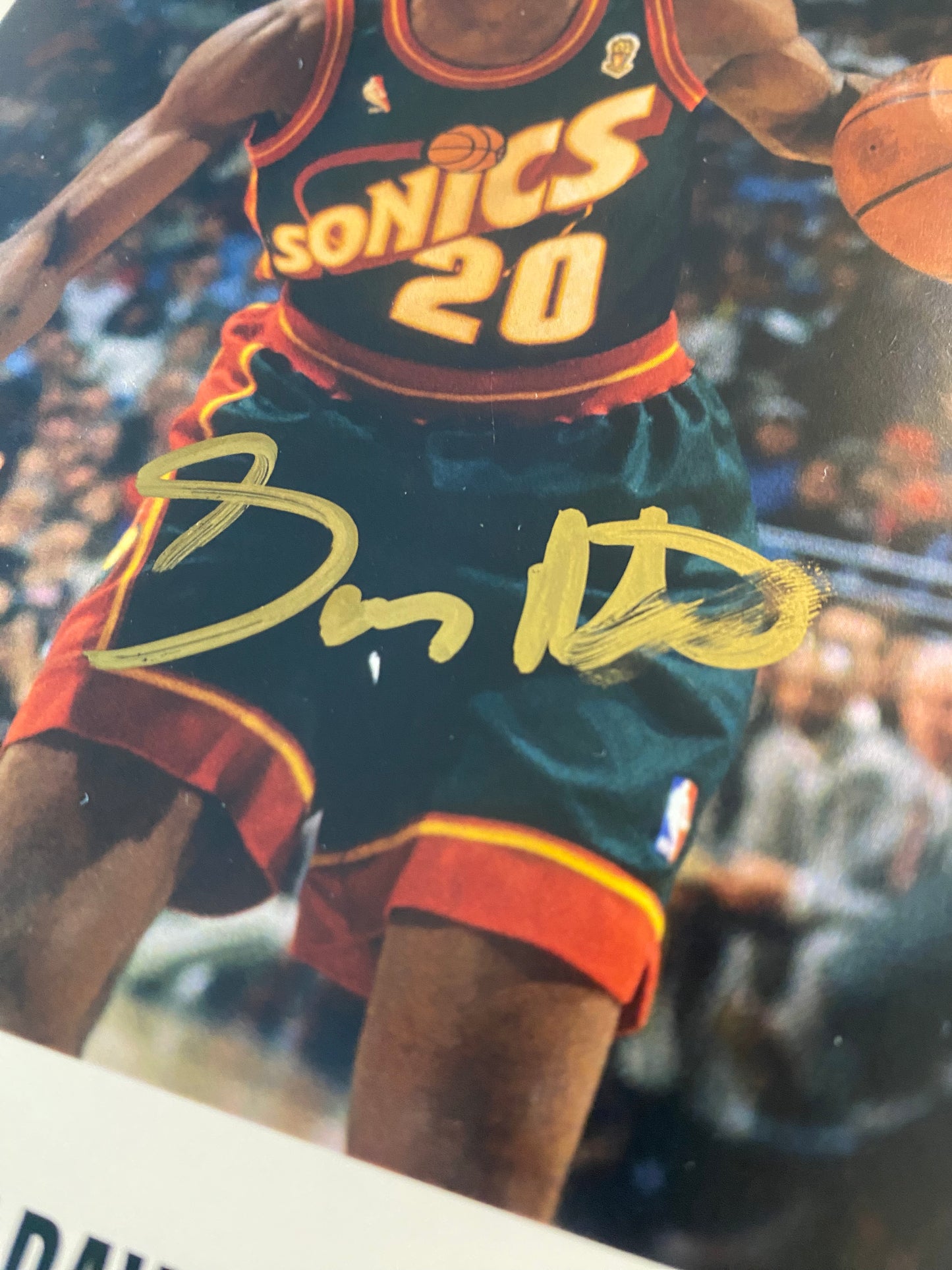 Gary Payton Signed Photo COA